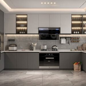 Standard Occupied Kitchen with Appliances Cleaning
